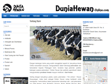 Tablet Screenshot of duniahewan-online.com